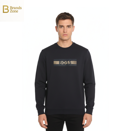 سويت شيرت كحلي BOSS رجالي