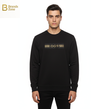 سويت شيرت أسود BOSS رجالي