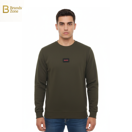 سويت شيرت زيتي HUGO BOSS رجالي